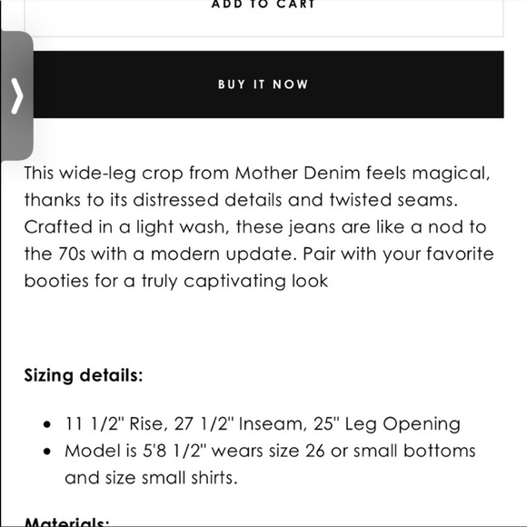 NWT! Mother Jeans The Enchanter Crop Flare - Picture 7 of 14